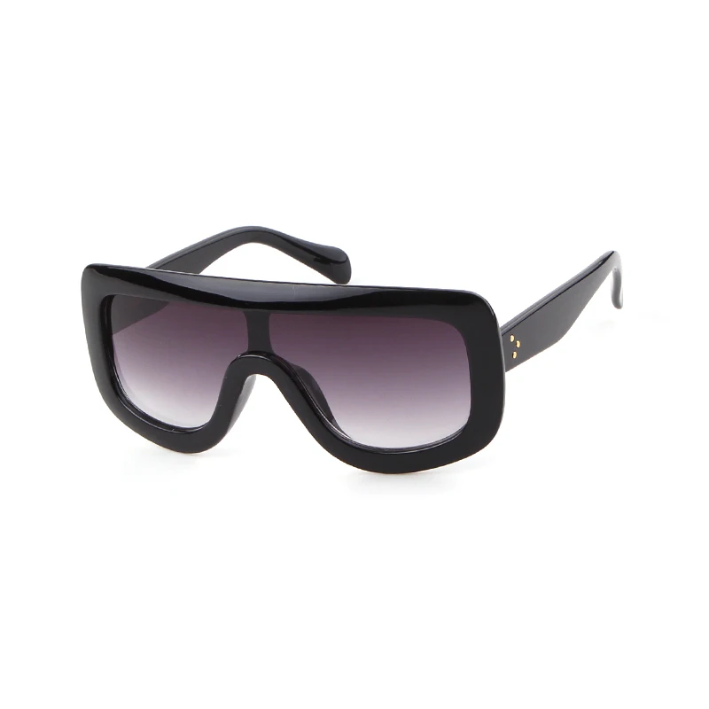 サングラス ^ONE BRILLIANT^ ShilohOB507Leopard Shiloh-OB507-Leopard Oversized Womens Ladies Sunglasses Square Black Leopard