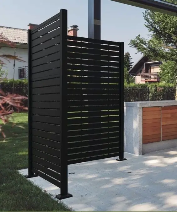Decorative Privacy Screen Metal Outdoor Privacy Screen Freestanding Garden Privacy Screen