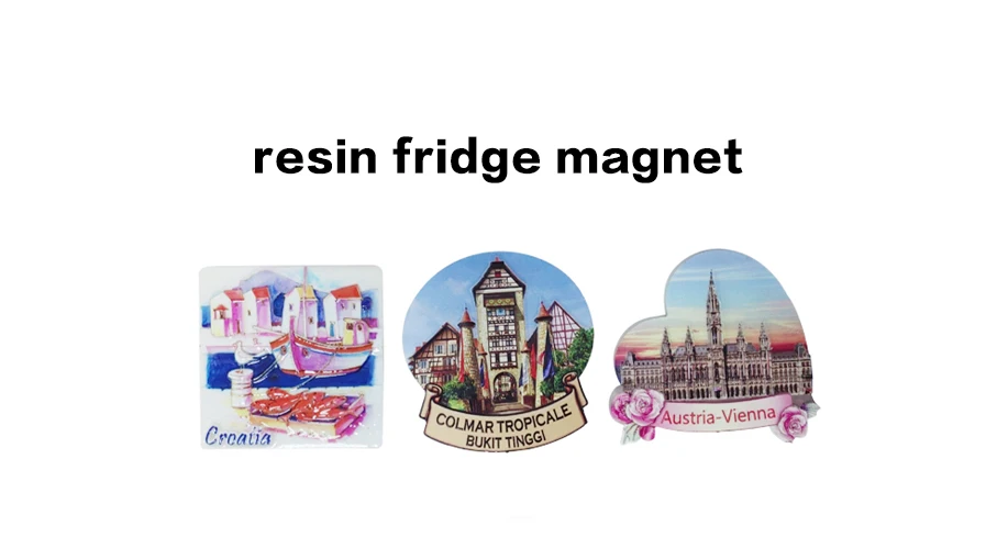 3d Country Resin For Fridge Custom Printed Polyresin Fridge