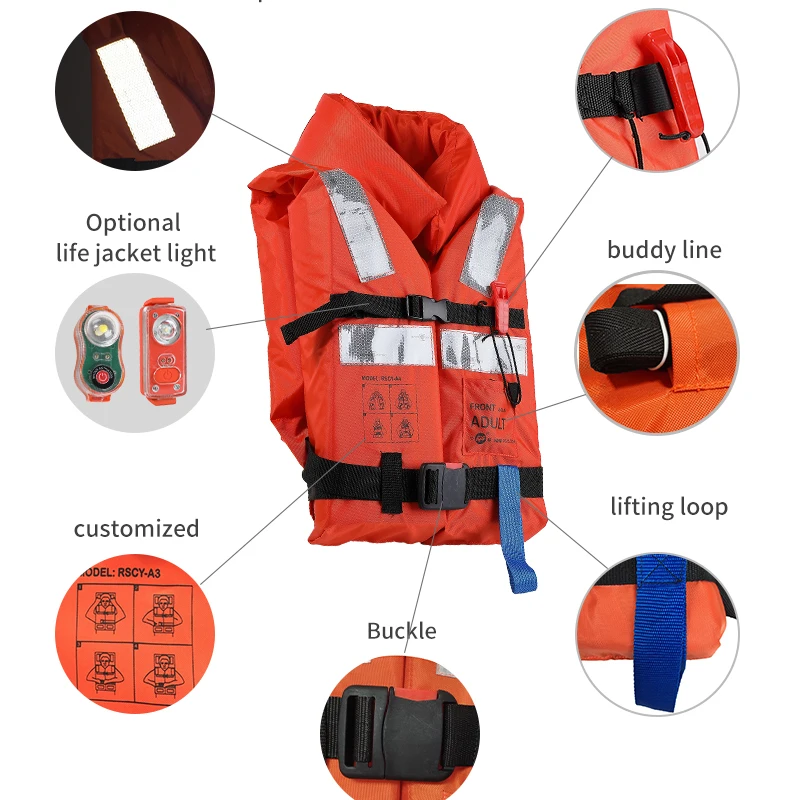 CCS & MED Solas Marine Survival Rescue Adult Lifejacket