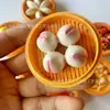 The longevity peach buns are 5.6CM tall