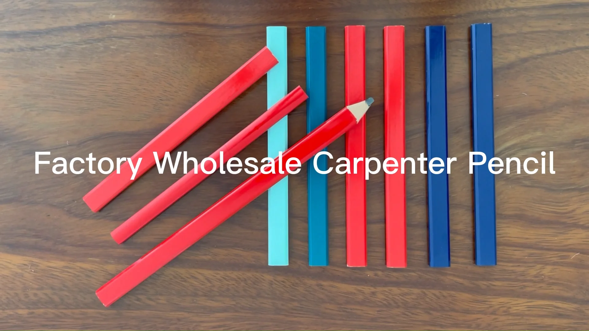 Factory Custom Colored Lead Construction Pencil Bulk 7'' Octagonal