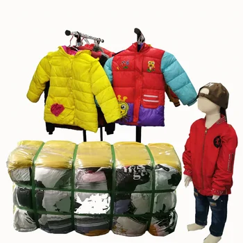 45kg Bundle Us Bale Ukay Ukay Bales Used Children Jacket Clothes Supplier used winter clothing