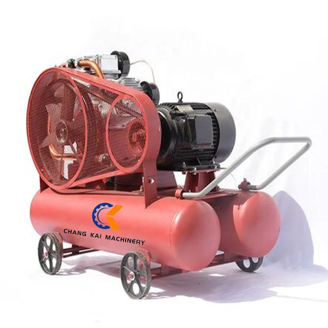 W3.5/5 Mobile Jack Hammer & Mining Diesel Portable Piston Air Compressor 22HP Portable Mining piston air compressor