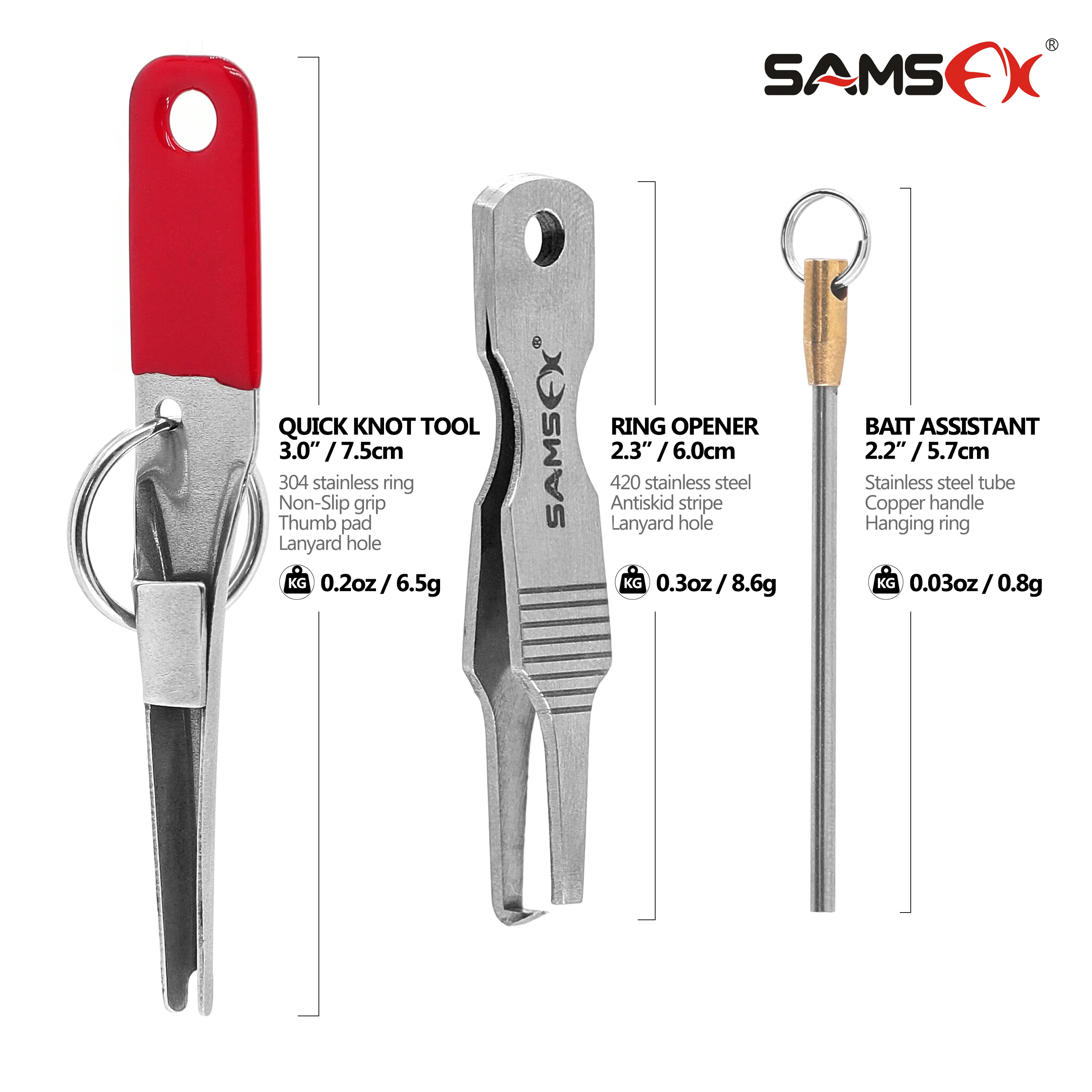 SAMSFX Hook Sharpener, Split Rings Opener