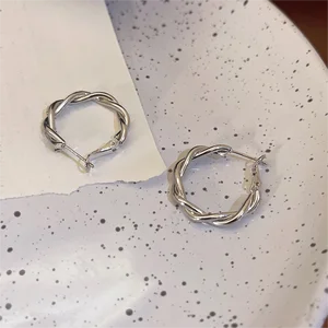European and American Personalized Fashionable Wholesale Earrings Retro Style Hoop Earrings Stud for Women
