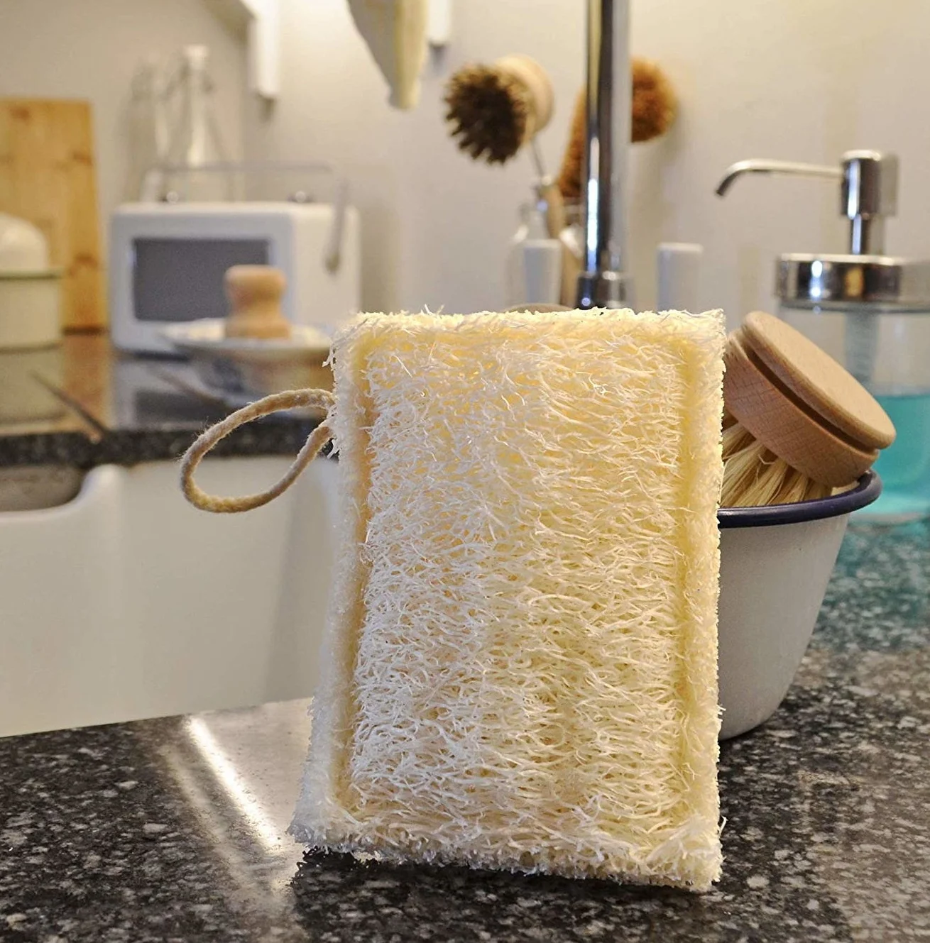 Eco Friendly Biodegradable Loofah Luffa Sponge For Kitchen Bath Shower Loofah Body Exfoliating