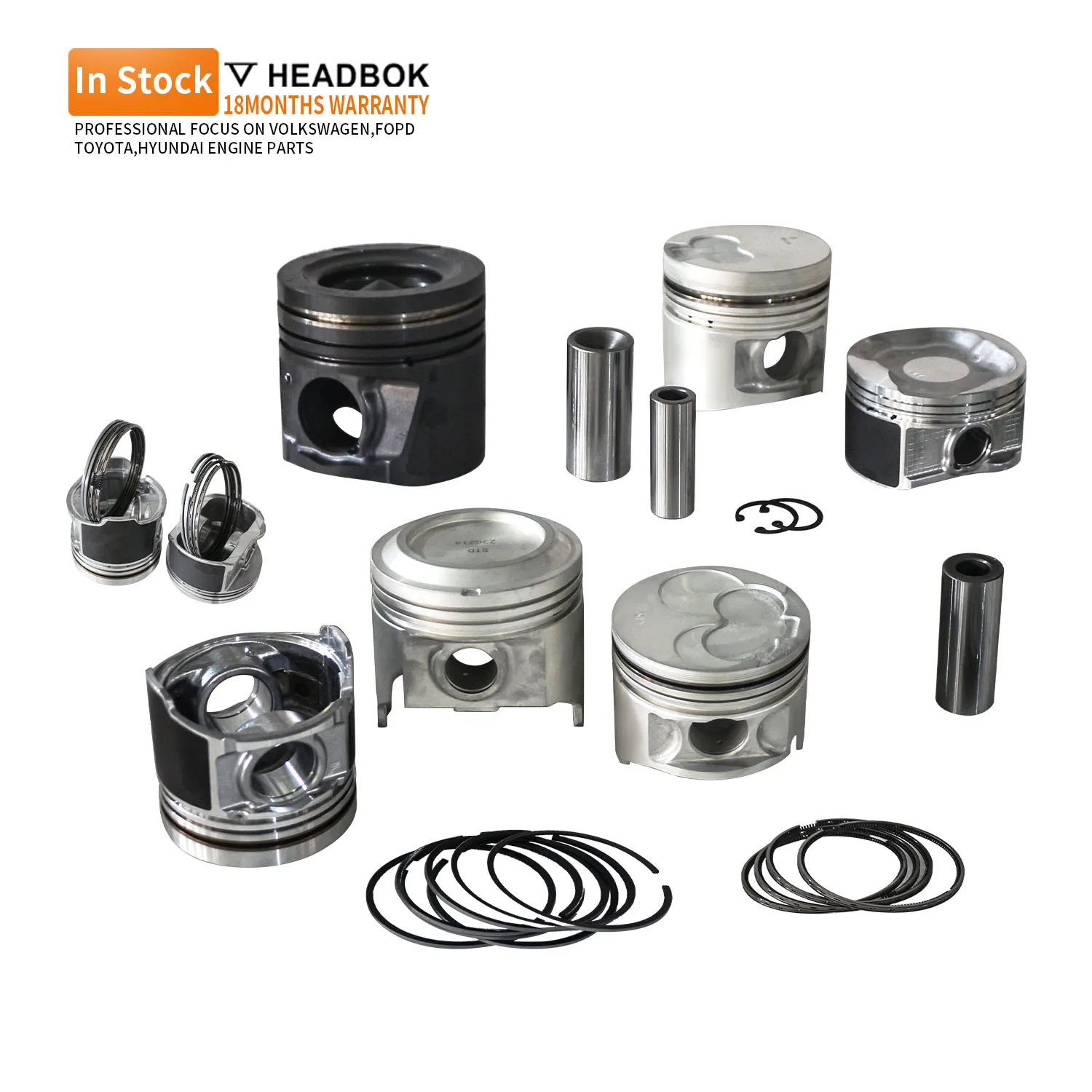 Headbok Customized Engine Parts 2kd Piston For 2.5l Toyota Hilux Hiace ...