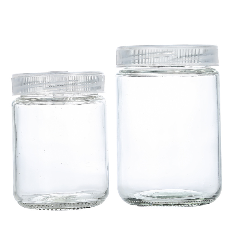 Wholesale 200ml 240ml 350ml 650ml Plant Tissue Culture Jars Water Plant Autoclaveable Glass Jar with pp Plastic Lid