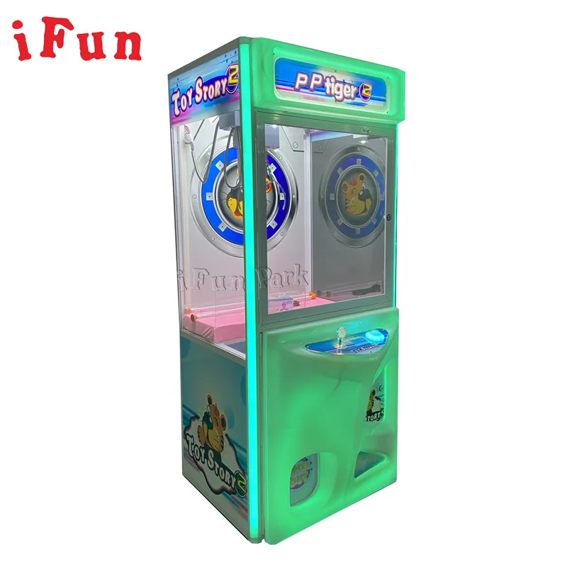 Skill Greifautomat – blaues Spielpaket – mit Münzen und Spielzeugoption