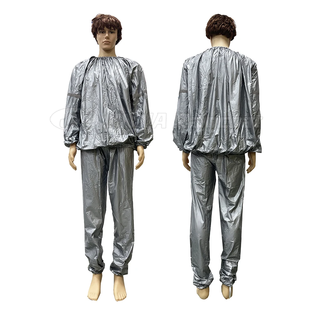 Amazon Rain Jacket Sauna Suit for Fitness Sport PVC Plastic Home Use Mens Sweat Suit for Weight Loss
