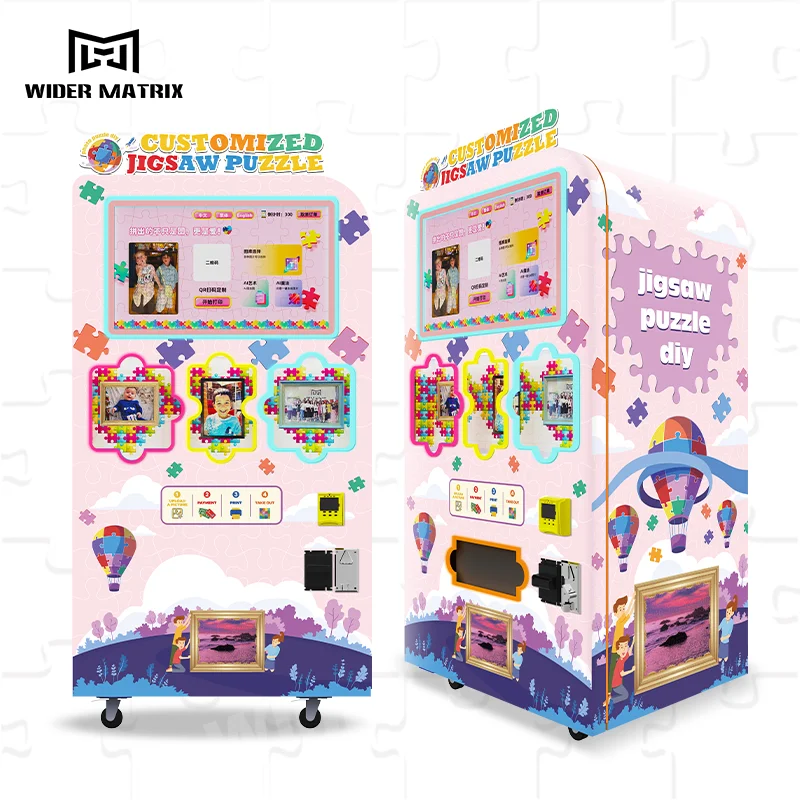 Innovative Self-Service Wider Matrix Jigsaw Puzzle Vending Machine