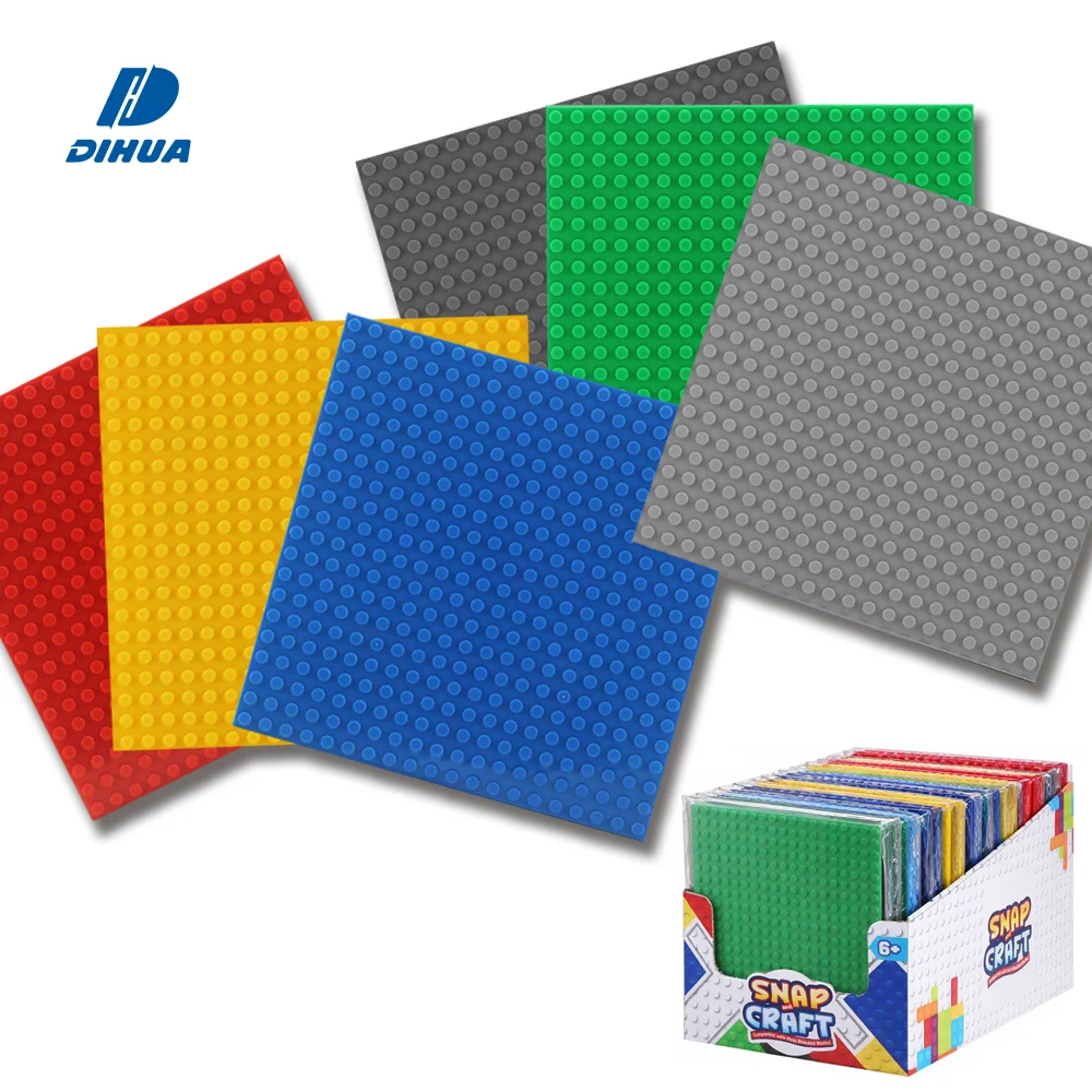 STEAM Toy 16x16 Building Blocks Base Plate Bulk Set 48PCS/PDQ Compatible with Major Brands for Creative Construction Projects