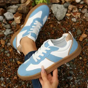 Higg GRS Sedex Factory Women's Low-cut Blue Retro Hollow Lace up Custom Sneaker Shoes Sport Shoes Ladies Sneakers Casual Shoes