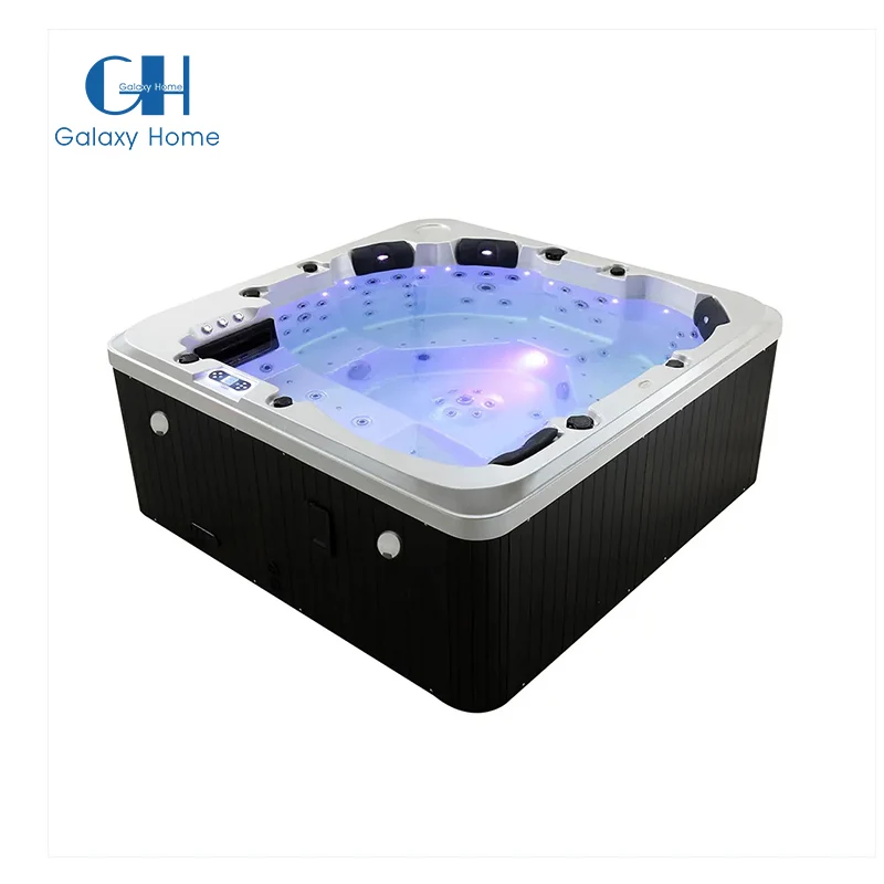 Europe Balboa Control 140 Jets Whirlpool Outdoor Spa Hot Walk in Tub Shower Combination With Jacuzzier Function