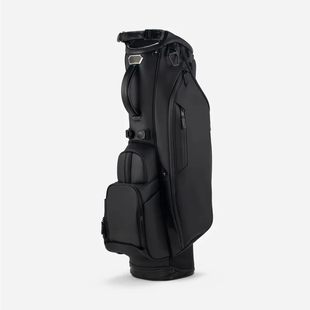 Primus Golf Premium Leather Black Golf Stand Club Bag Custom Nylon ...