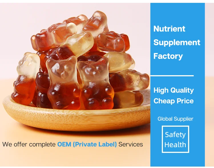 Protein Hydrolyzed Sugar Free Gelatin Pectin Gummy Dietary Supplement for Kids Factory Private Label Service Gummy Candy Linnuo details