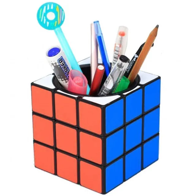 Custom Plastic Container Shape Pen Holder Personalized Pen Holder