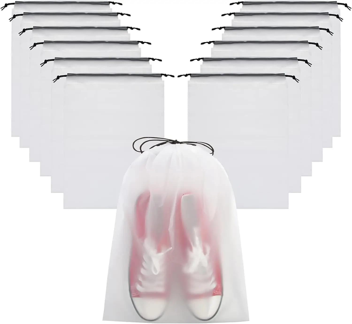 Custom Colorful Cheap EcofriendlyTravel Shoe Dust Storage Bags Logo Printed Dust Drawstring Nonwoven Bag