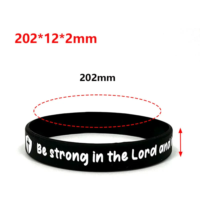 Euramerican Style Custom Promotional Print Logo Silicone Wristband Bracelet Rubbery Brief Words Bracelet