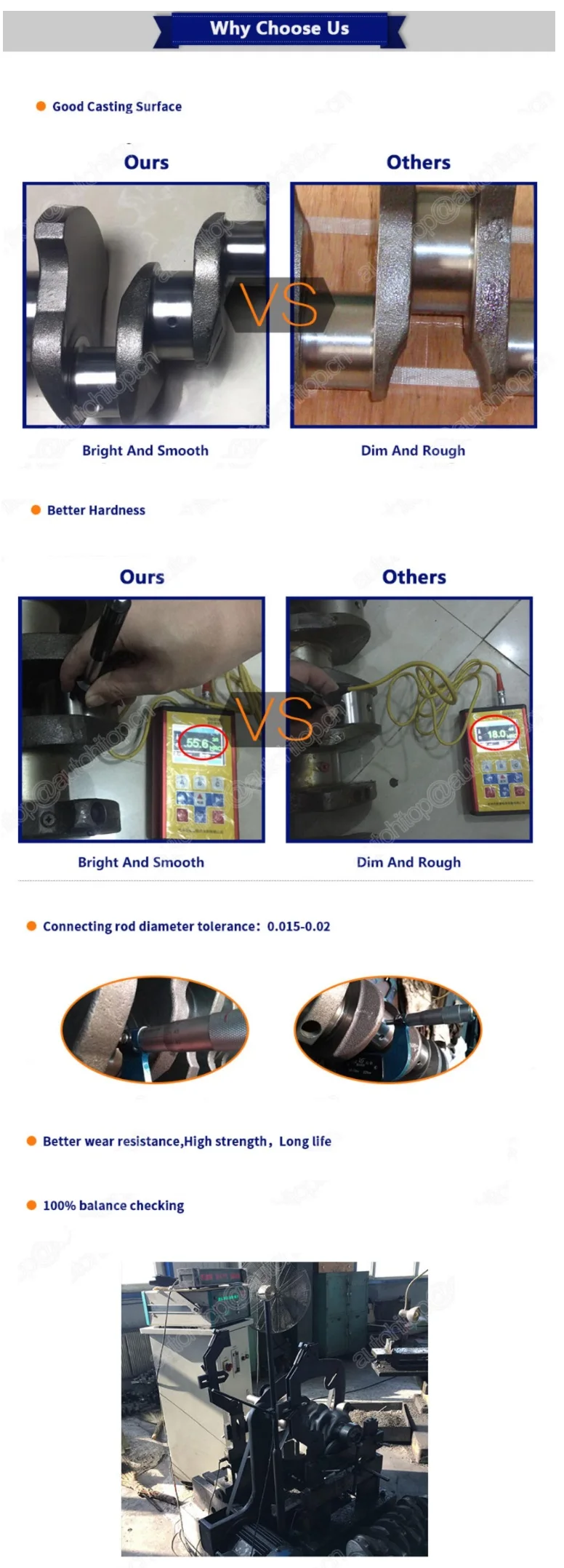 ソフトウェア Piezas del motor cigüeñal de fundición MD376961 ME102601 23111