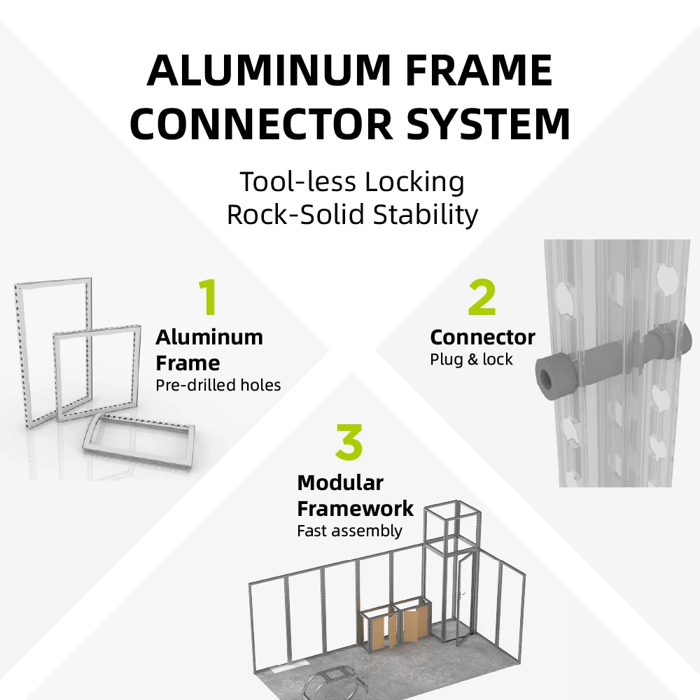 20ft Aluminum Extrusion Manufacturing System Trade Show Booth Two Storey Double Deck Exhibition Stand Modular Display System