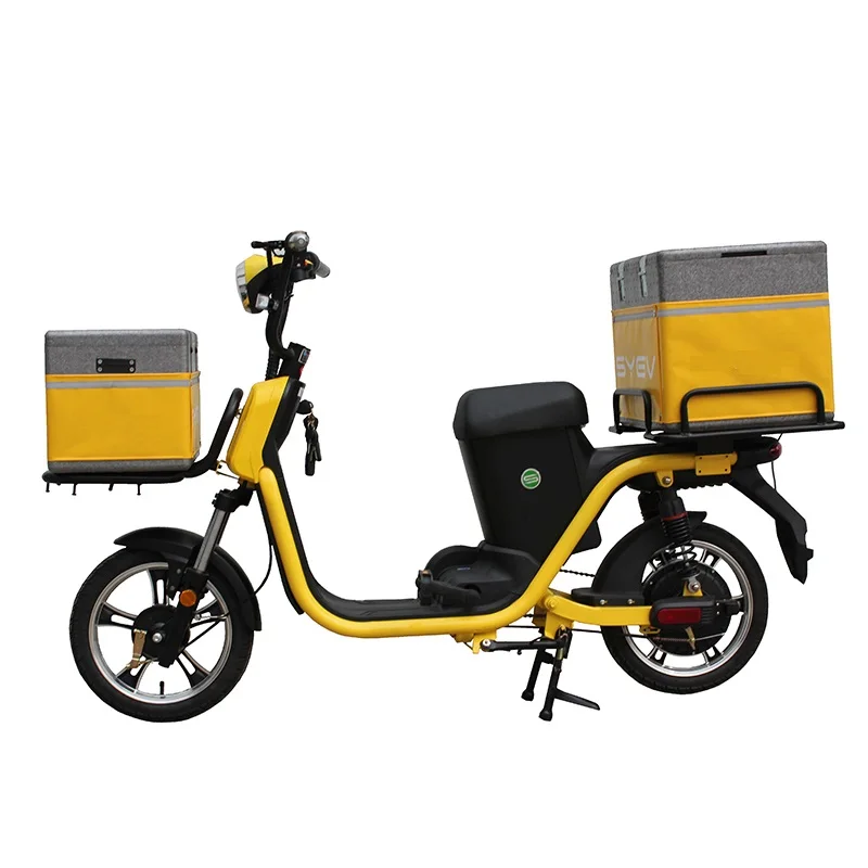 yellow electric motorcycle