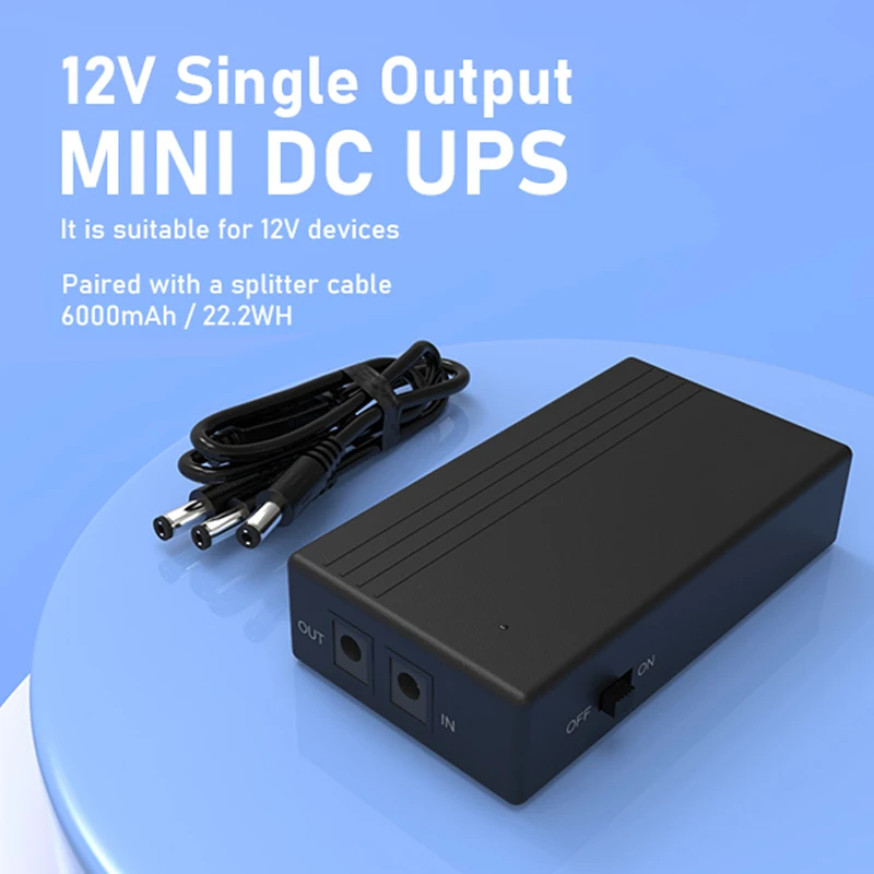 Mini UPS Portatile 8000mAh Con Uscite Multiple 5V/9V/12V/15V/24V – Batteria Di Backup Per Router E Telecamere Di Sicurezza