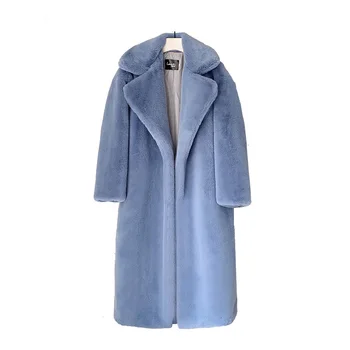 Winter Fashion Loose Warm Thick Faux Fur Jacket Women Faux Fur Mink Coat,Artificial Mink Fur Coat