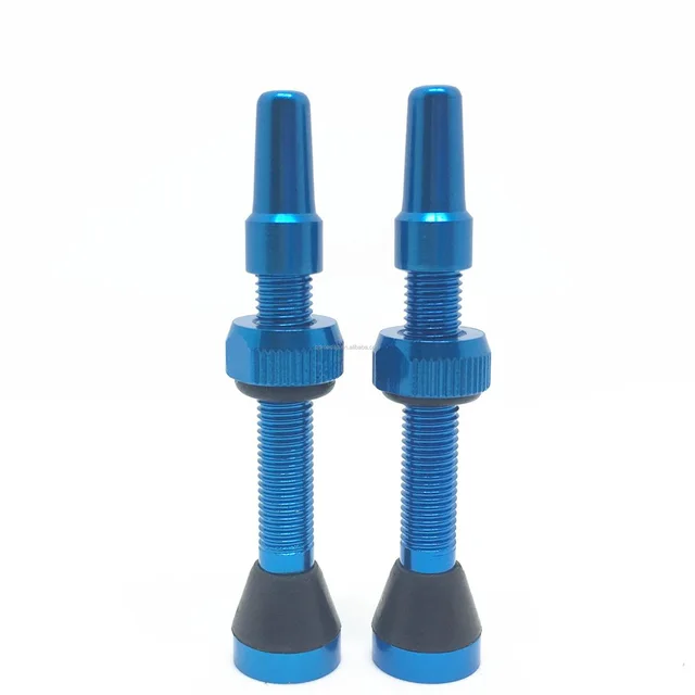 Customizable Color and Logo Bicycle Tubeless Valve Aluminum Alloy French Valve for Tubeless Bicycles Titanium Handlebar