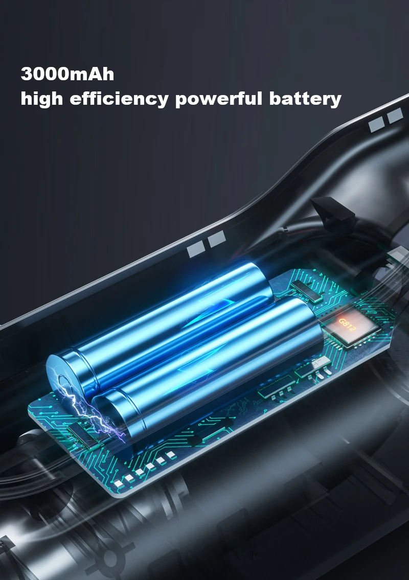 Беспроволочный пылесос 13000 Па ультрафиолетовый свет Многофункциональный USB-зарядный высокомощный