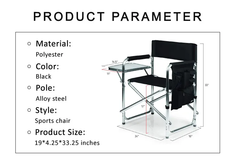 Wholesale Custom Logo Outdoor Portable Folding Relax Oxford Aluminium