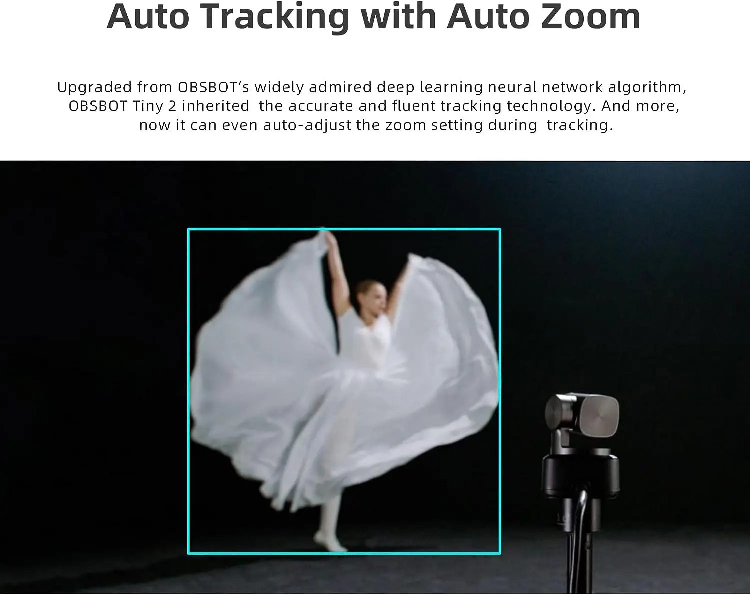 Wobsbot Tiny 2 AI PTZ 4K веб-камера 1/1.5