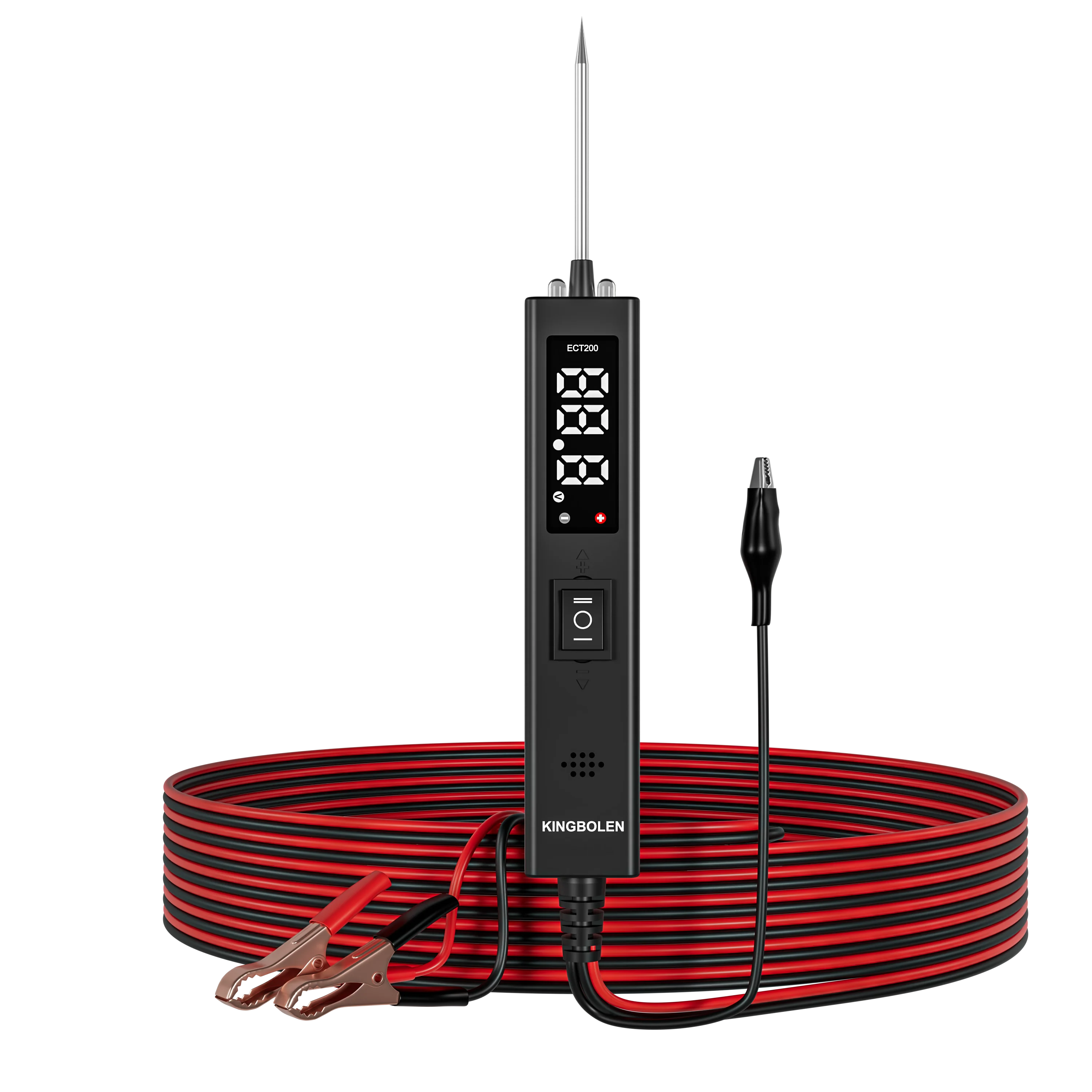 Kit de sonda de circuito de potência automotiva KINGBOLEN ECT200, testador de circuito automotivo multifuncional com display digital._voghion.com
