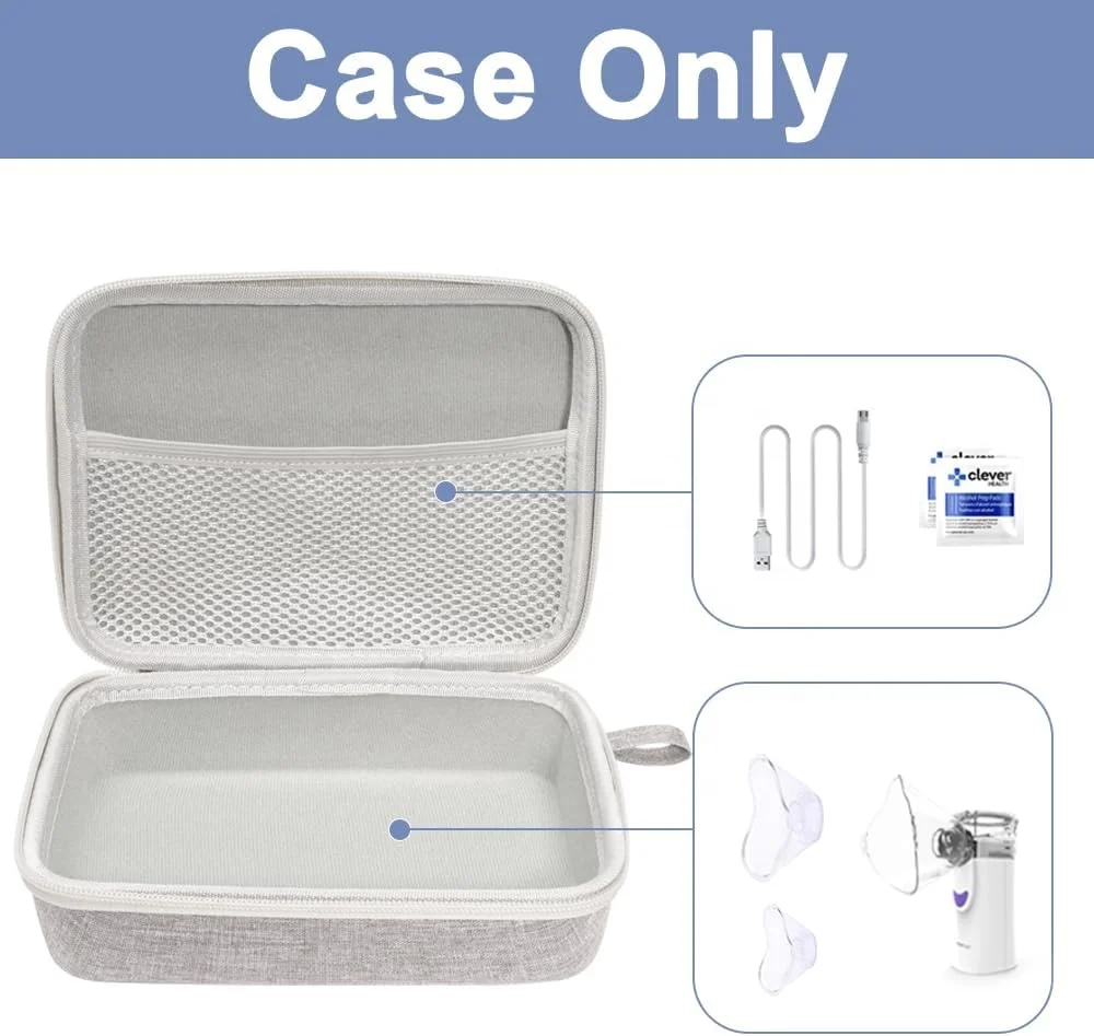 Custom Portable Hard EVA Shell Handheld Inhaler Nebulizer Carrying Case for Meowyn Medical Cases Nurse Bag