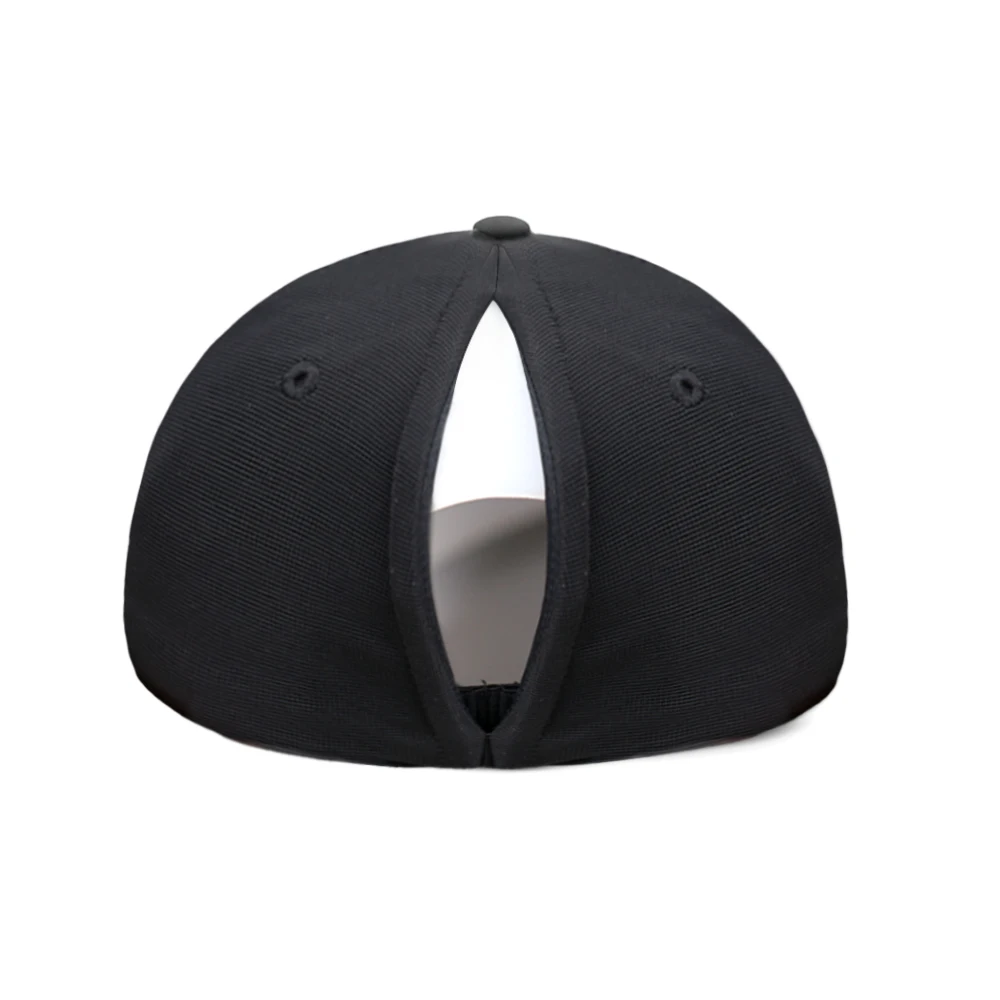 Strip Closure Design Ponytail Hat 5 6 Panel Outdoor Cotton