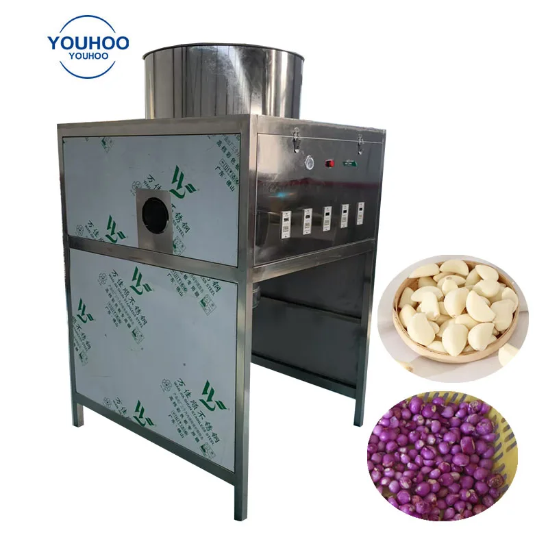 Chain Garlic Peeling Machine Onion Peeling Sliced Machine Onion Skin air Suction Machine Onion Skinner