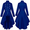 230830 Zippered trench coat blue