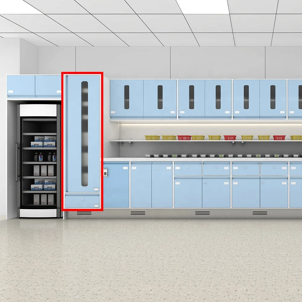 Premium Large Standing Stainless Steel Hospital Cabinets IV Infusion Furniture for Dental Use Medical Storage Solution 6