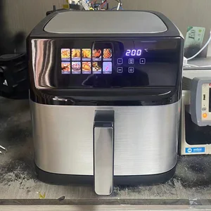 Stainless Steel Digital Air Fryer  5l 6l 8l 11l Oil Free Smart Electric air Fryer Oven with Touch Screen and Metal Inside