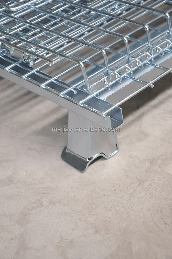 Heavy Duty Industrial Stackable Storage Containers Metal Pallet Cage ...
