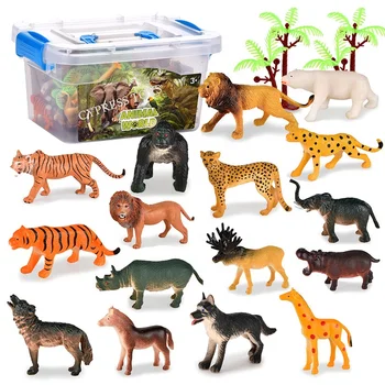 Hot Sale Educational Collect Wild Animal Model Kits Animal Figures Set Souvenir Gift Toy Set