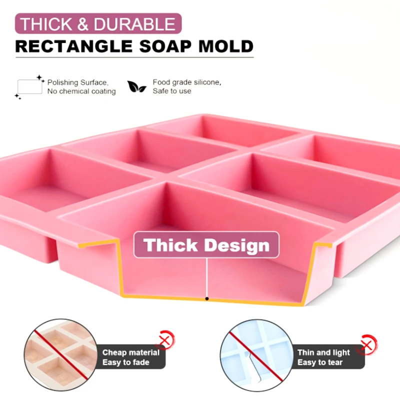 Factory Custom Cheap Single Cavity or Multi Cavity Custom Silicone Soap Mold Silicone logo Designed Soap Mold