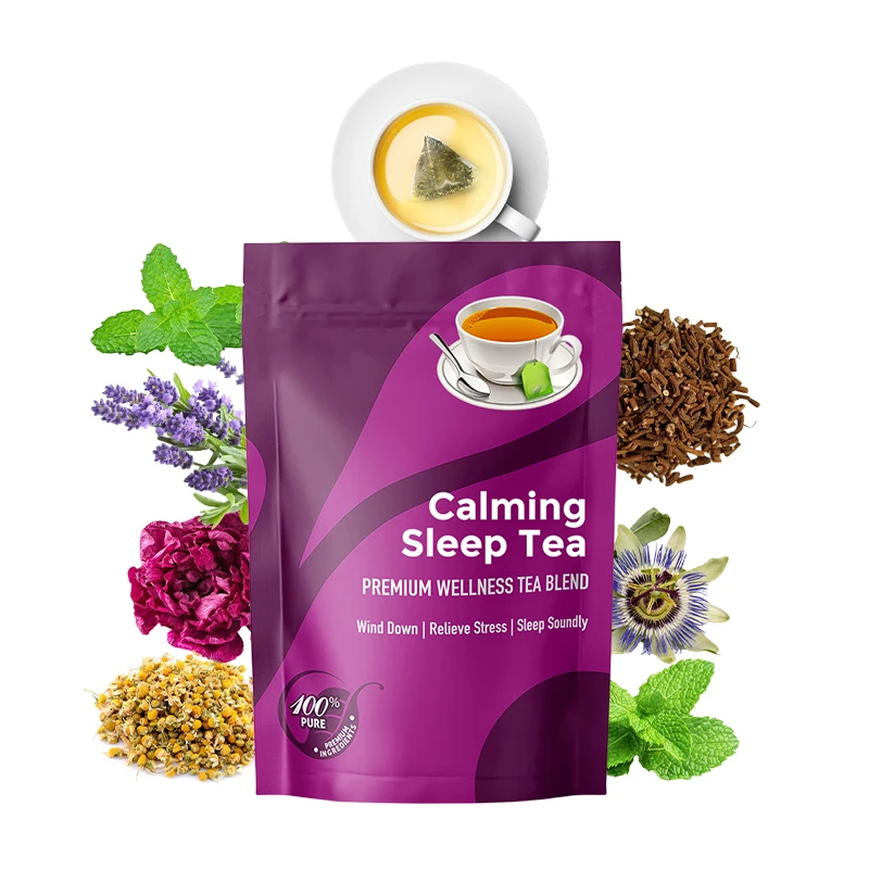 Chamomile Tea Calming Herbal Sleep Tea With Passion Flower Spearmint ...