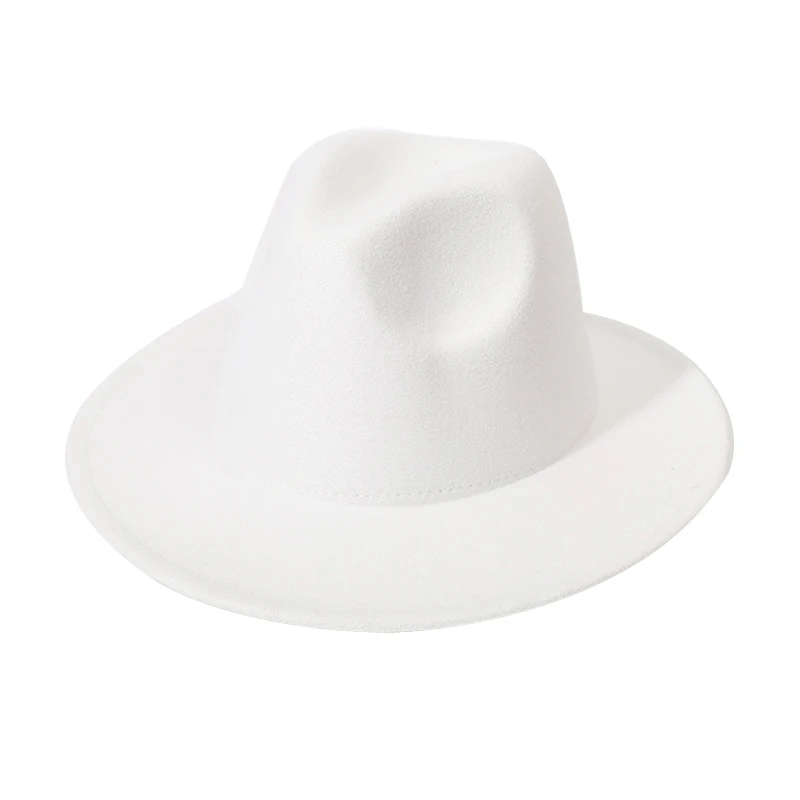 Оптовая продажа 2022 шляпы федоры Женская шерстяная фетровая шляпа широкополая Федора для