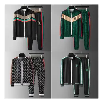 Fall Sweater Suit Men's Loose Comfortable Casual Jacket Men's Footwear Sports Jogging men two piece set