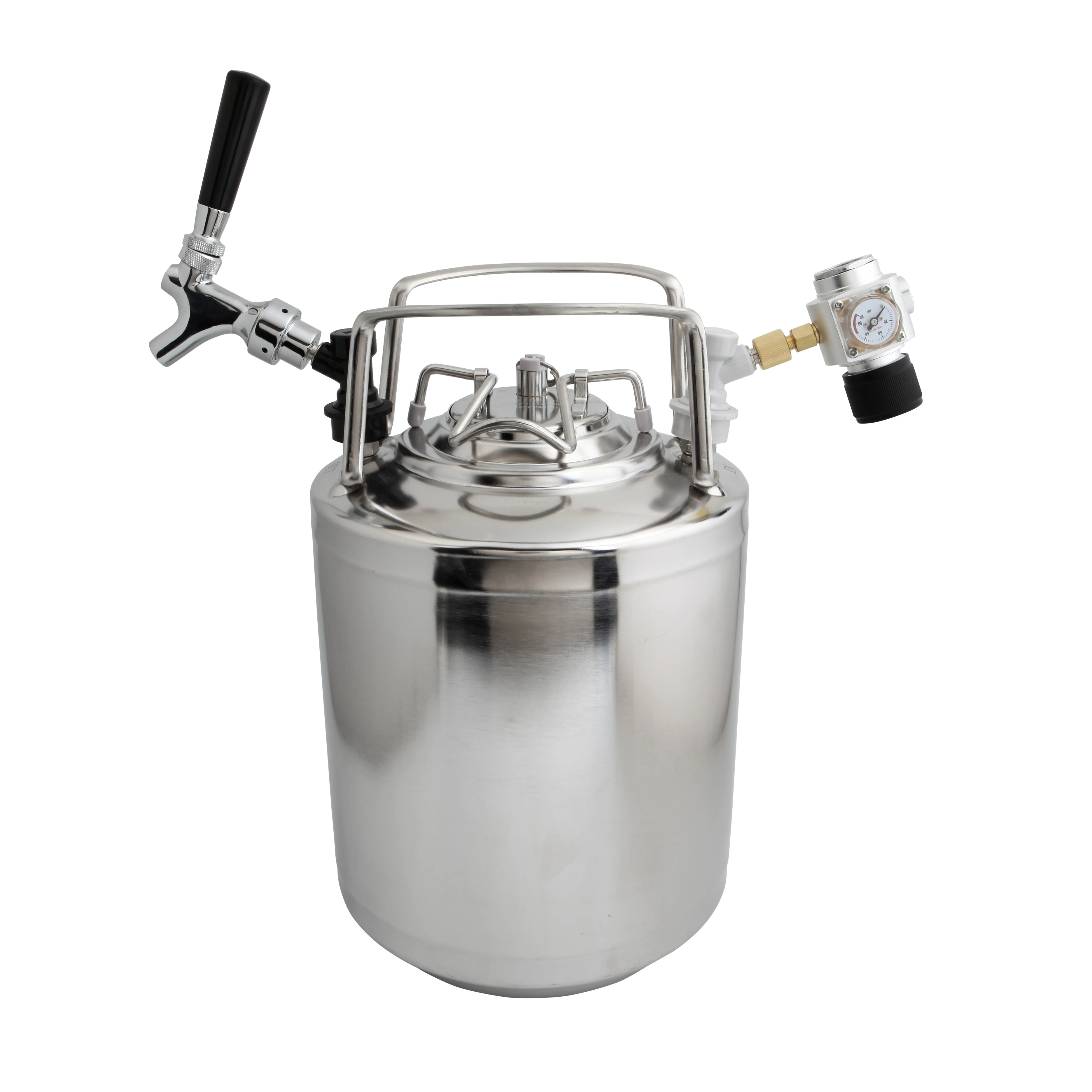 304 Stainless steel beer keg barrel Pepsi syrup barrel beer storage tank with pressure gauge cover