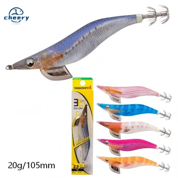 Cheery Wholesale Japanese Luminous Squid Jig Shrimp Lure EGI Glow Wood Shrimp Fishing Bat for River Fishing Made Metal – Metal Jig – view 2