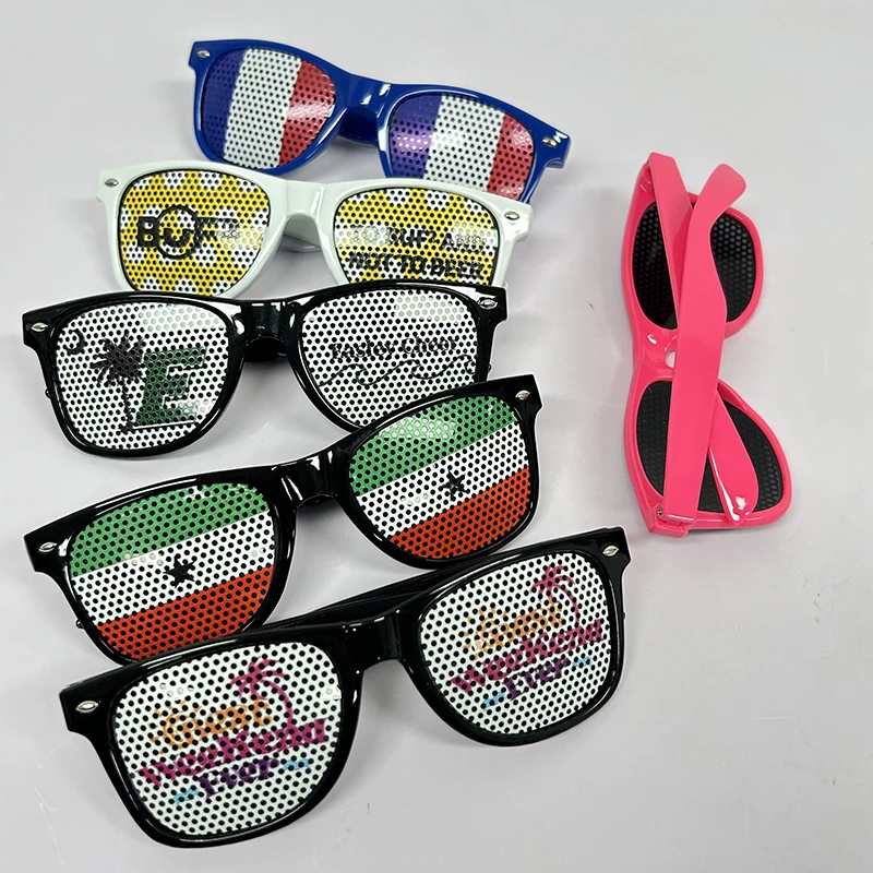 Pin Hole Glasses With Holes In Lenses 420-G Metal Pinhole Glasses