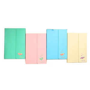 A6 Hardcover Colorful Lovely Hearts Pattern with REPT Material Third Folds for Diary and Journal Notebooks for Kids and Students